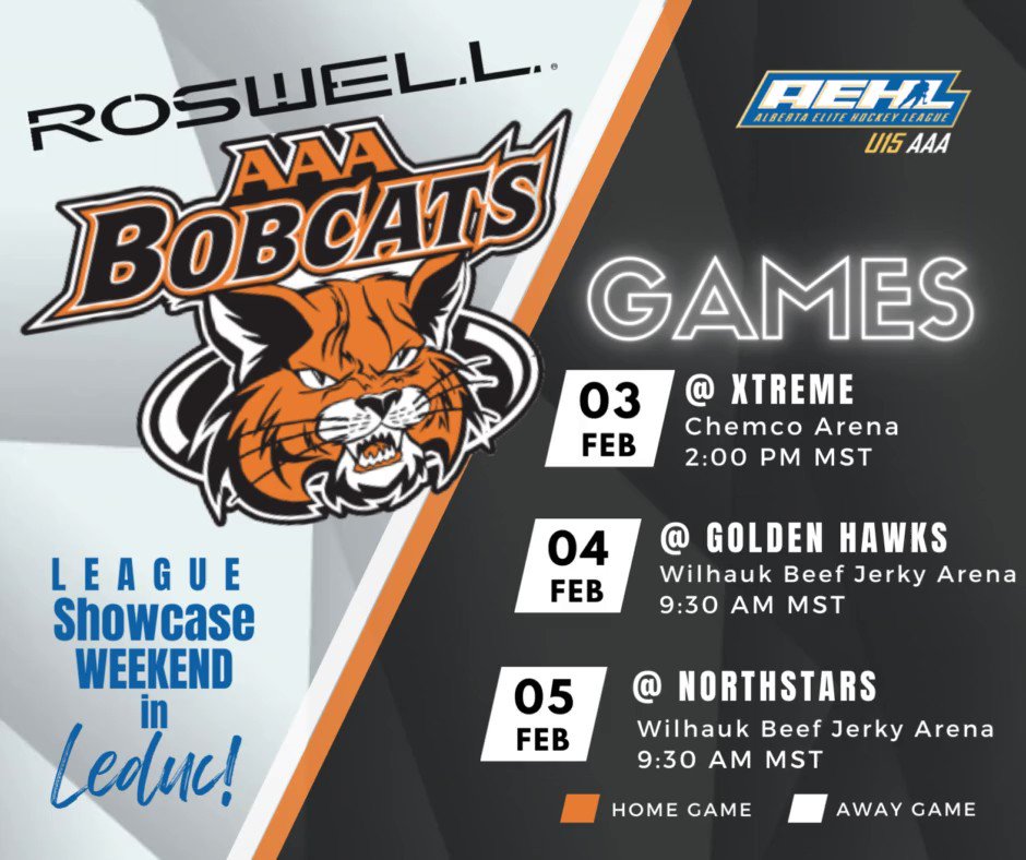 Lloydminster U15 AAA Bobcats on Twitter "⚠ GAMES ⚠ It's