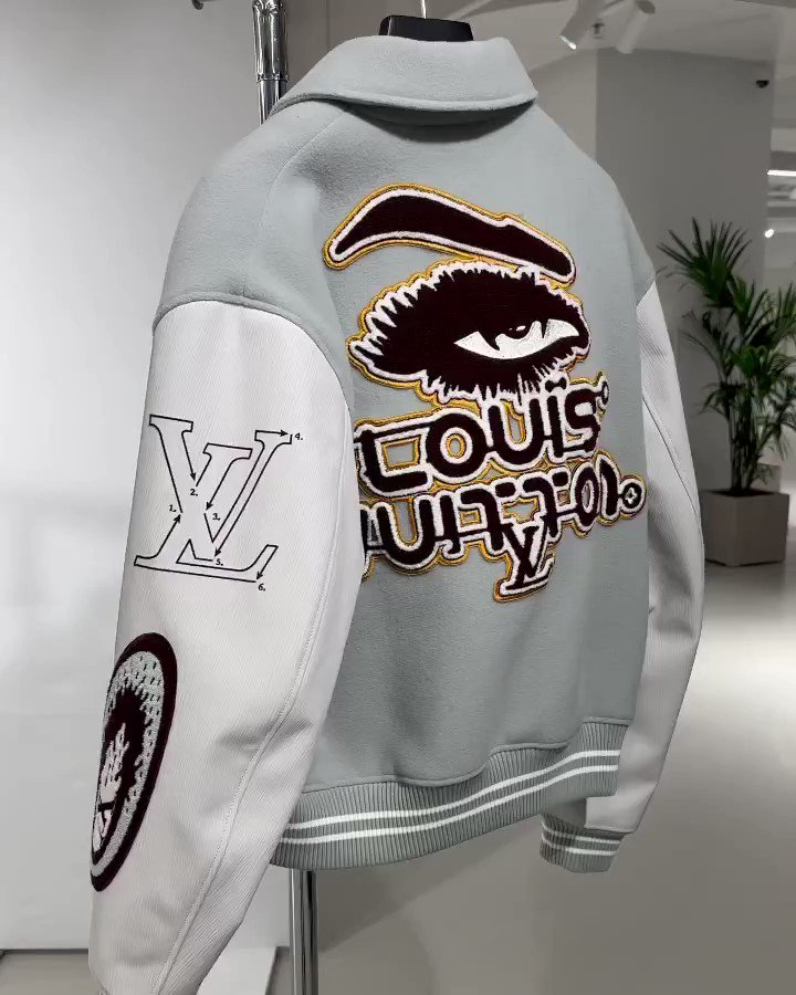 GD on X: Luis Vuitton Varsity jacket. 💧 Thoughts? 👀 #fashion #Godrip # louisvuitton #philadelphia #streetwear  / X