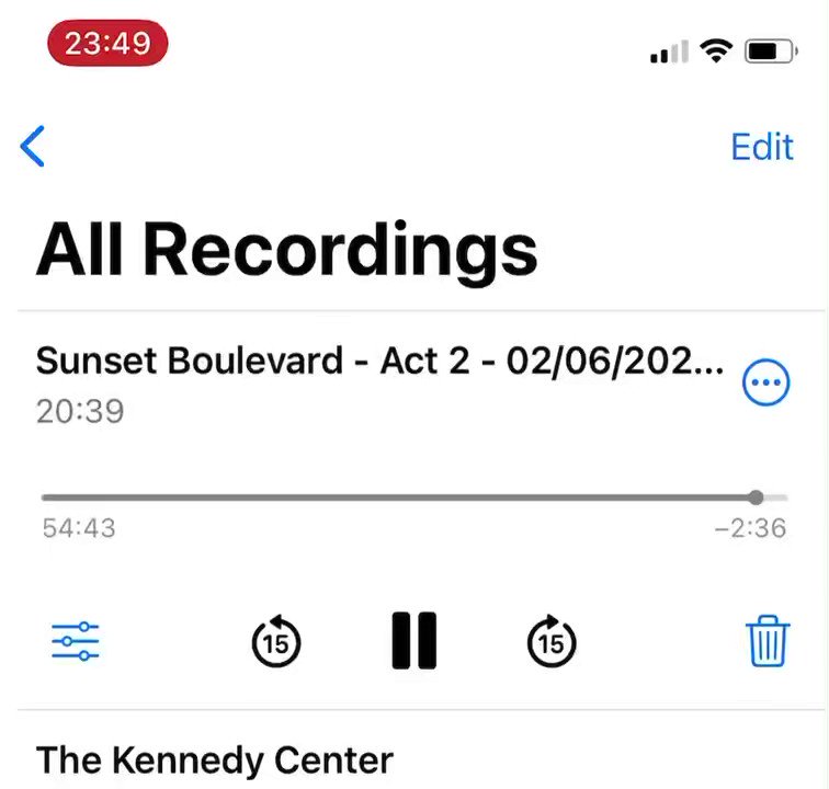 Tyce Green on Twitter "Sunset Boulevard Finale. Stephanie J. Block."