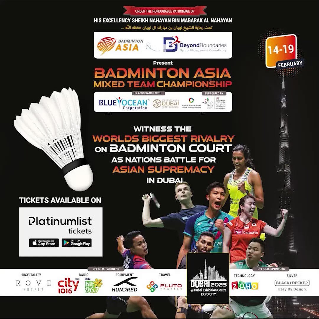 Day 5 KhiladiX.com Dubai 2023 Badminton Asia Championship Powered by Floki:  Results Update Day 5 (Semifinals): Men's Singles Kanta…