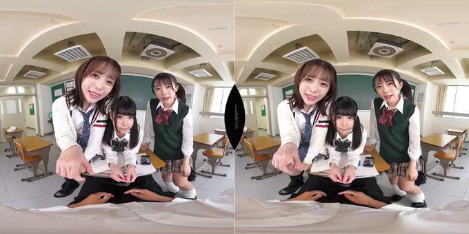 【VR】絶対に乳首をお留守にしないトリプル美少女J●逆4P… https://t.co/gBjVWH2tmv