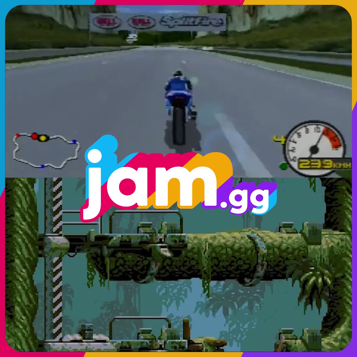 🕹️ Play Retro Games Online: Moto Racer 2 (PS1)