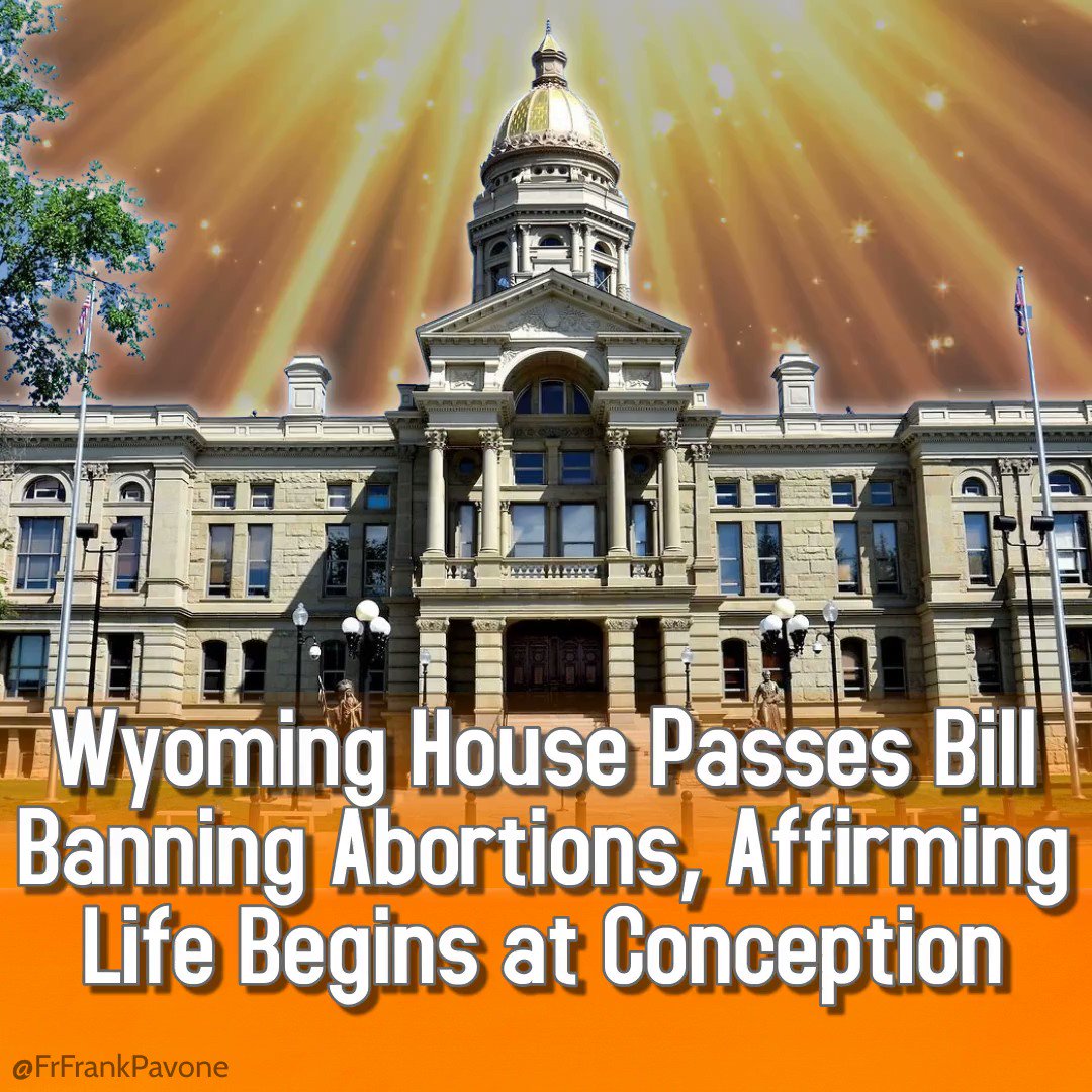 Harry B on Twitter "RT frfrankpavone Wyoming House Passes Bill