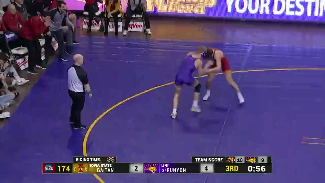 Iowa State Wrestling on Twitter "MJ GAITAN. THE FRESHMAN! An 85 win