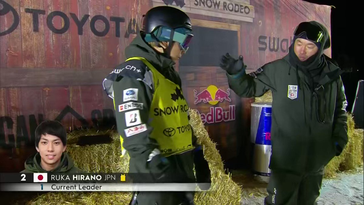 #スノーボード W杯男子ハーフパイプで #平野流佳 選手が３連勝を飾って、今季年間ランキング１位にを決めました🎉

3ヒット目、FSダブルコーク1440👏

以前の取材では「自己紹介するといつも『#平野歩夢 さんの兄弟ですか?』って。平野には流佳もいるって浸透させたい」。着実に浸透してると思います。 