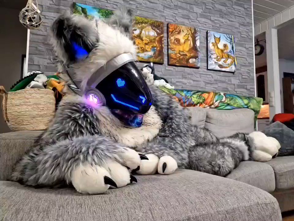 Nolla on X: Snuggletoaster :3 #protogen #fursuit #furry