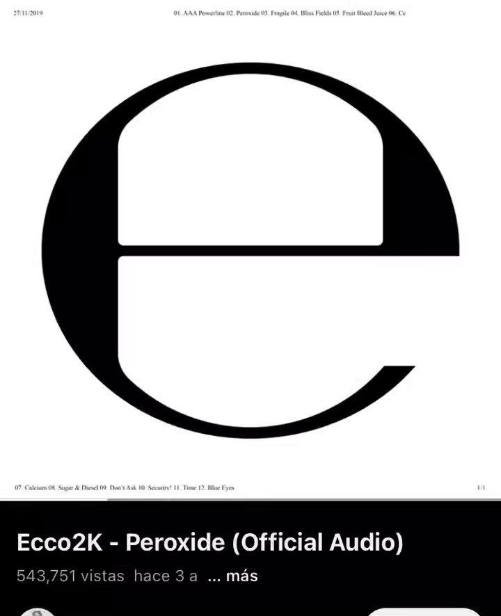 neigefeu on Twitter "WTF i didn’t know ecco2k made a song about