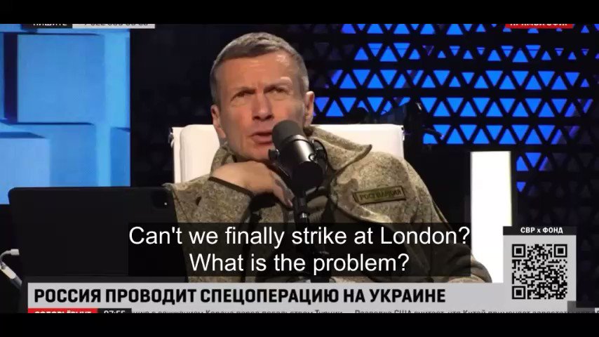 Anton Gerashchenko on Twitter: "Solovyev "bombs" London and British ...
