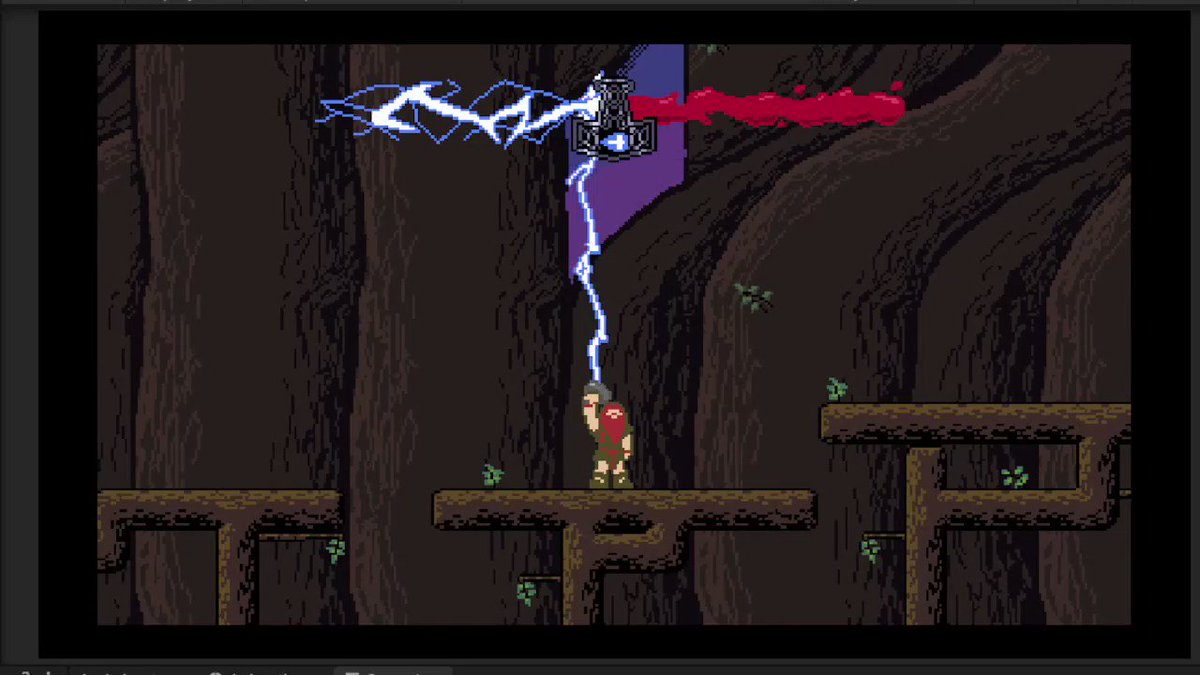 The 2nd and final level of Thor's Gait is complete. I only made it as a sort of entryway to see if I could make a game on my own, now that I've gotten my stride, I plan on working on something a bit more original. See you soon. https://t.co/fNkbdUQ8Jg