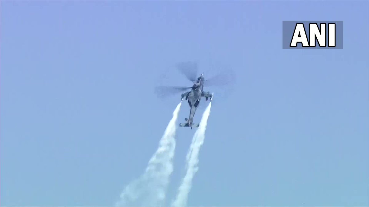 #WATCH | Light Combat Helicopter ‘Prachand’ performs aerobatic display at #AeroI… #WATCH | Light Combat Helicopter ‘Prachand’ performs aerobatic display at #AeroI…