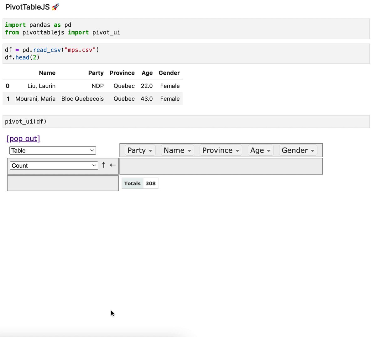 Akshay on twitter 1 pivottablejs lets you