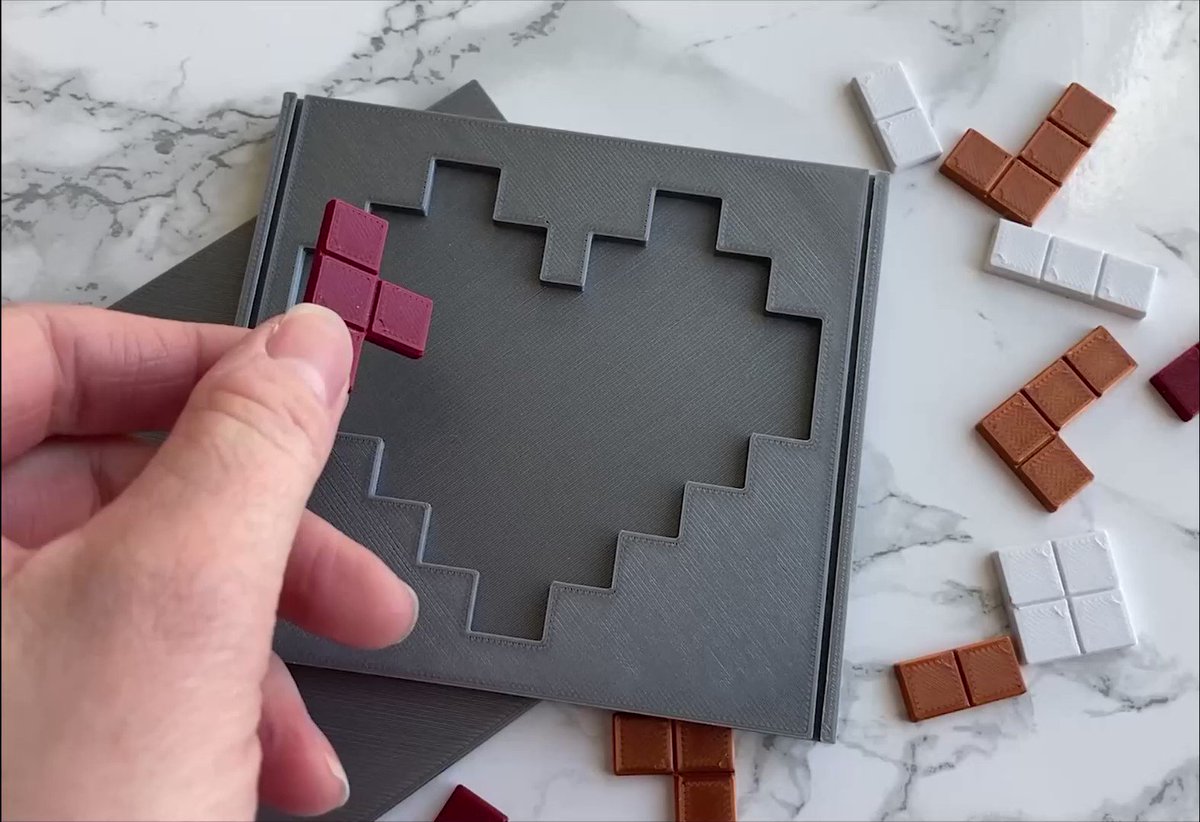 Tinkercad on Twitter: quot Just ️ 🧡 💛 💚 💙 💜 this heart puzzle by Jana