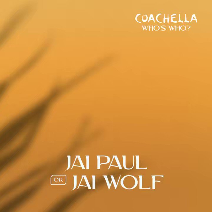 Coachella on Twitter "One’s a Coachella veteran, and one is performing