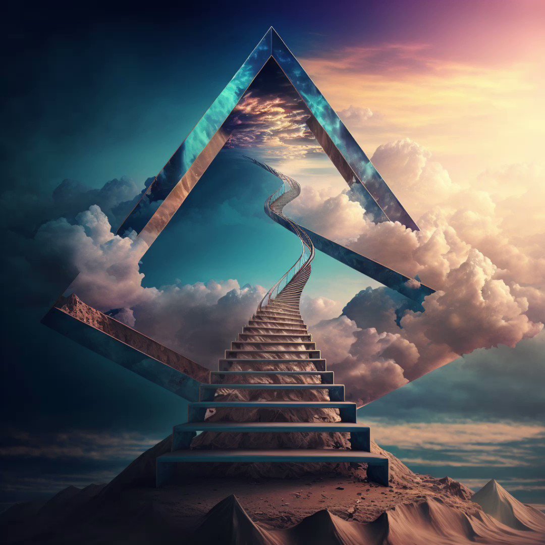 Stairway to heaven - AI Generated Artwork - NightCafe Creator