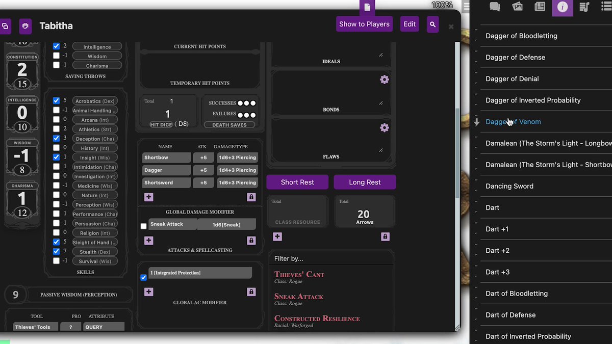 Roll20 on twitter we ve been adding small improvements to our 5e