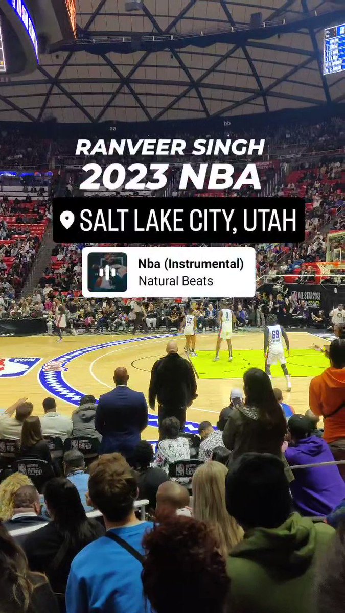 In Pics: Ranveer Singh at NBA All-Star game in Utah
