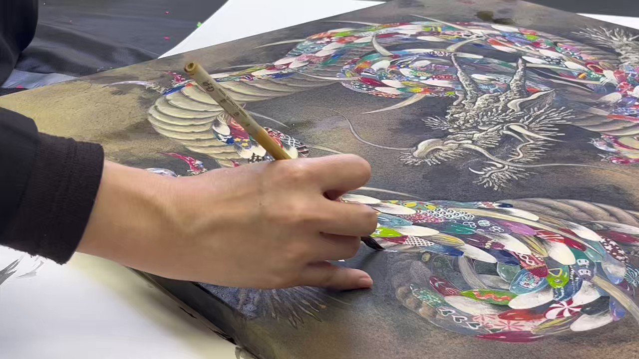 【送料無料（一部地域を除く）】 甲斐千香子さん 原画作品 絵画