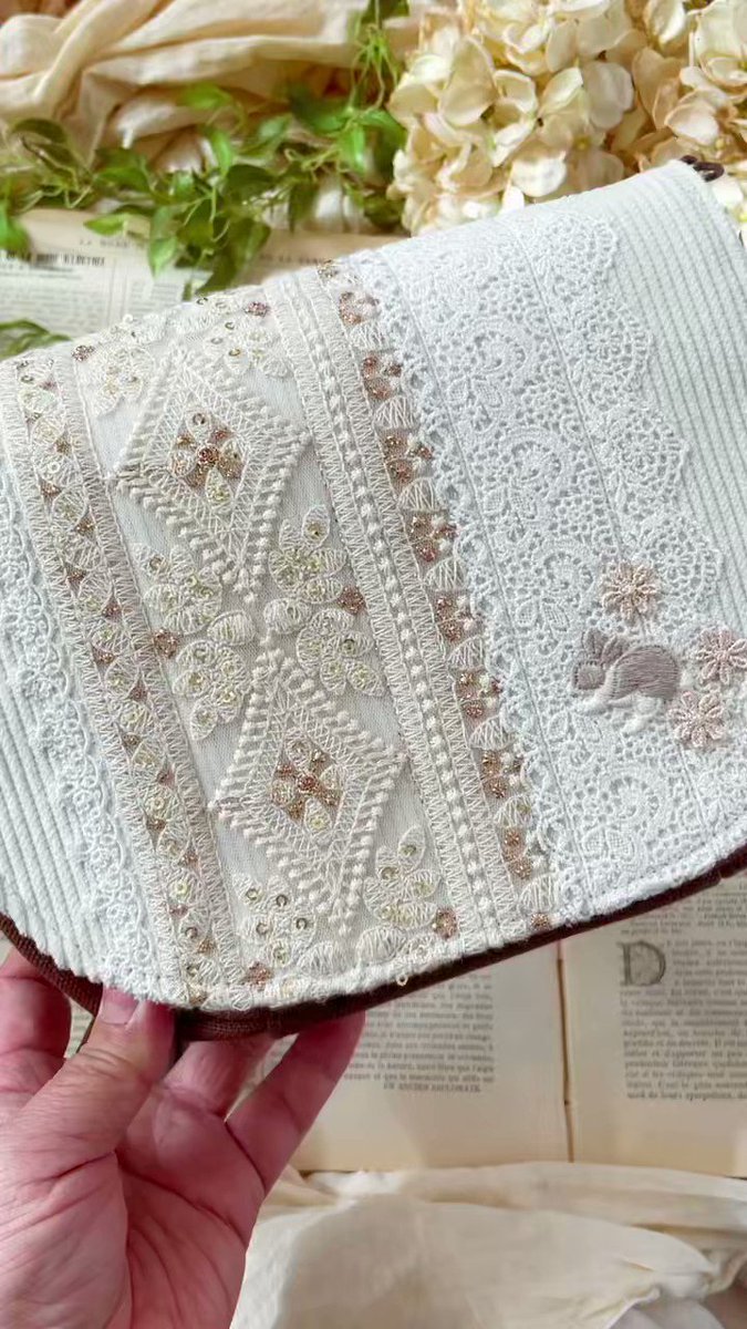 販売のため ゴフヤサンドットコム・麻・スカラップ刺繍 レディース