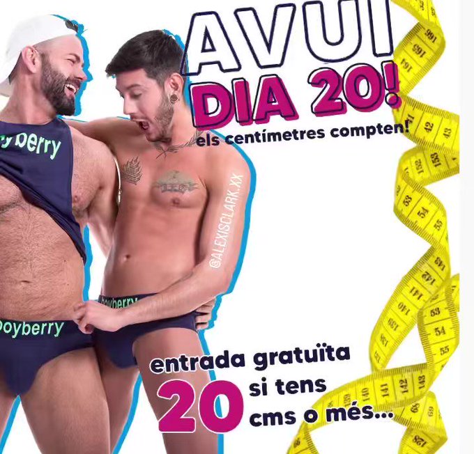 Llego el día 20! 
Tienes entrada gratis en boyberry, o vendrás como “admirador”?

#gaybcn #gaybarcelona