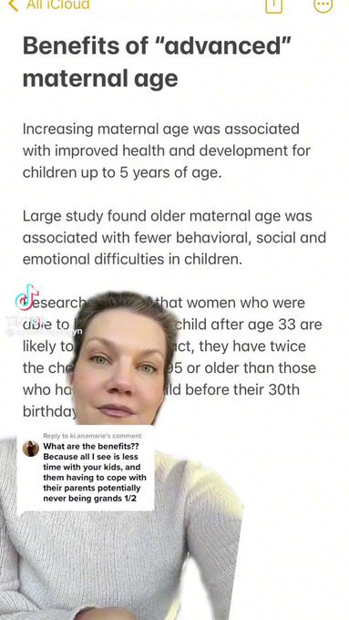 Benefits of being an &ldquo;old mom&rdquo; https://t.co/w1LGxGmxoC