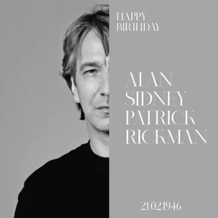 Happy birthday alan rickman 