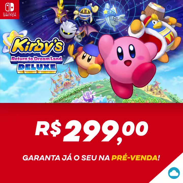 Jogo Kirby Return To Dream Land Deluxe Switch Midia Fisica