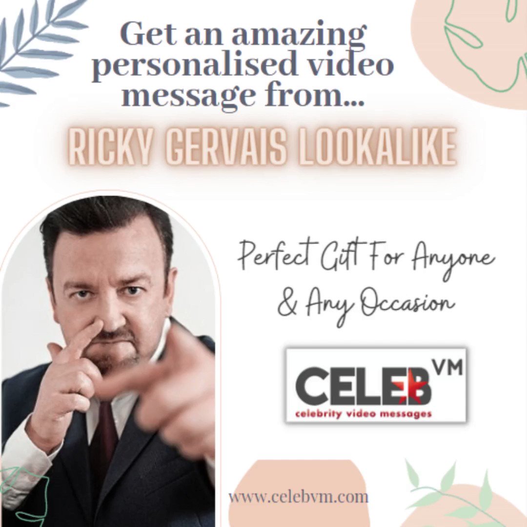 Want a personalised video message from Ricky Gervais Lookalike? for birthdays/surprises, etc. Get yours at https://t.co/qKWEGoh100 @rickyslookalike @LookalikesC4 #TheOffice #lookalike #officelife #gervaislookalike #RickyGervais https://t.co/cFITpdR0vt