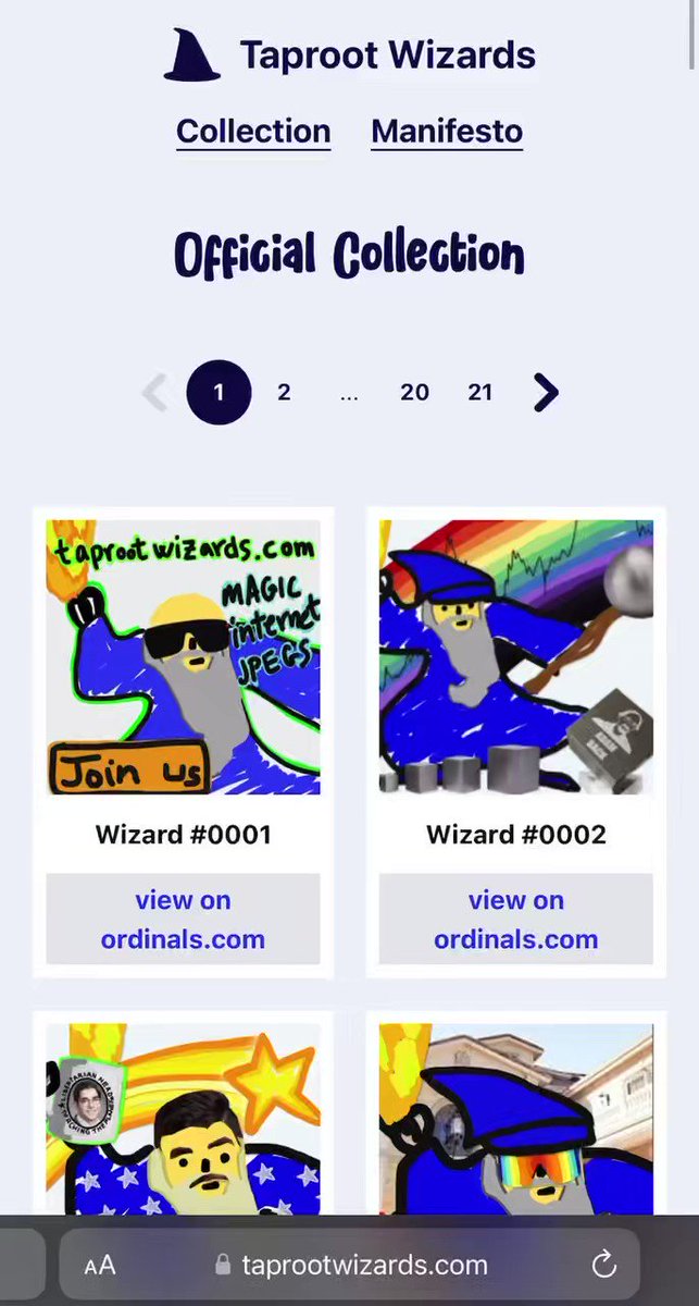 The Collection Taproot Wizards