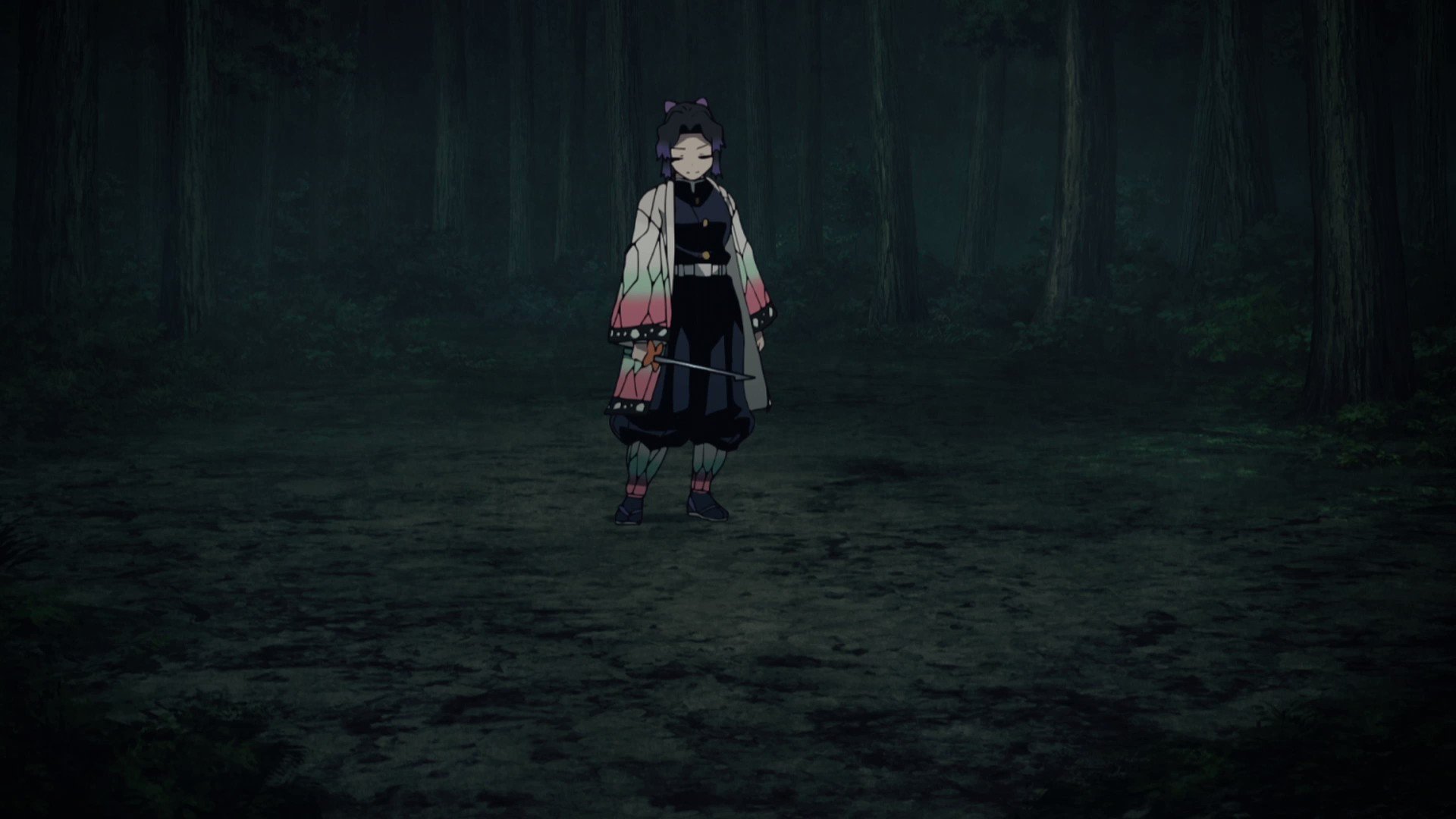鬼滅の刃 ufotable 場面写ブロマイドくじ　立志編 24話　胡蝶しのぶ　夜 鬼滅の刃 立志編 24話 場面写ブロマイドくじ 胡蝶カナヲ 炭治郎