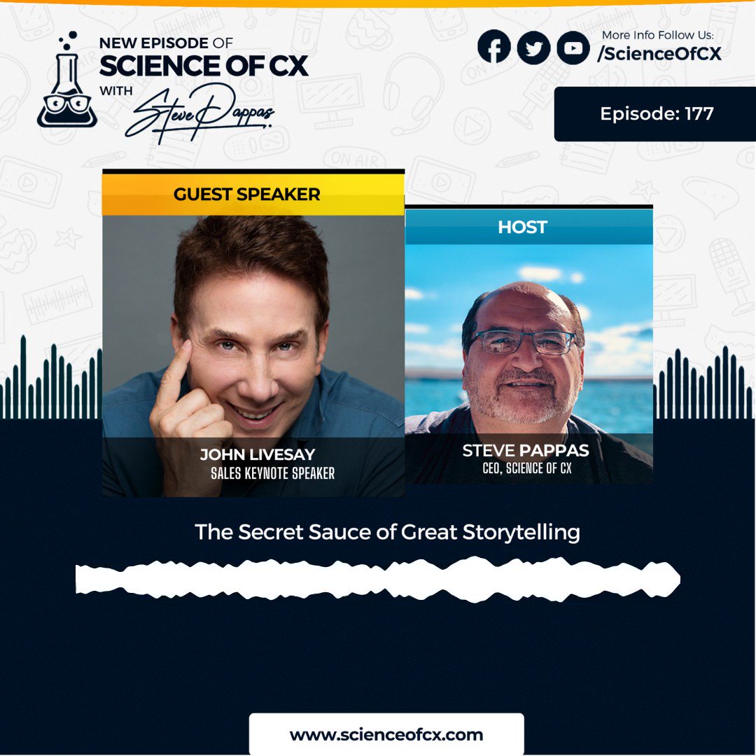 Science Of CX Podcast on Twitter ""Tell Better Stories Win More