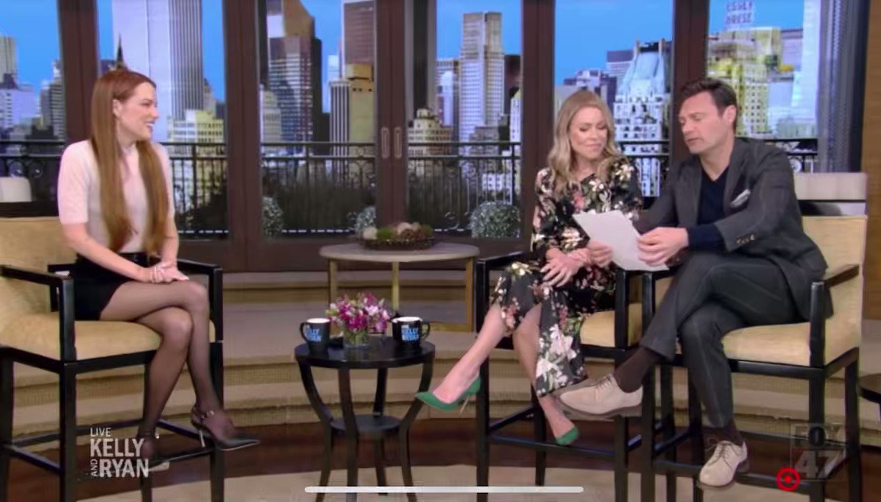 Riley keough on live with kelly and ryan