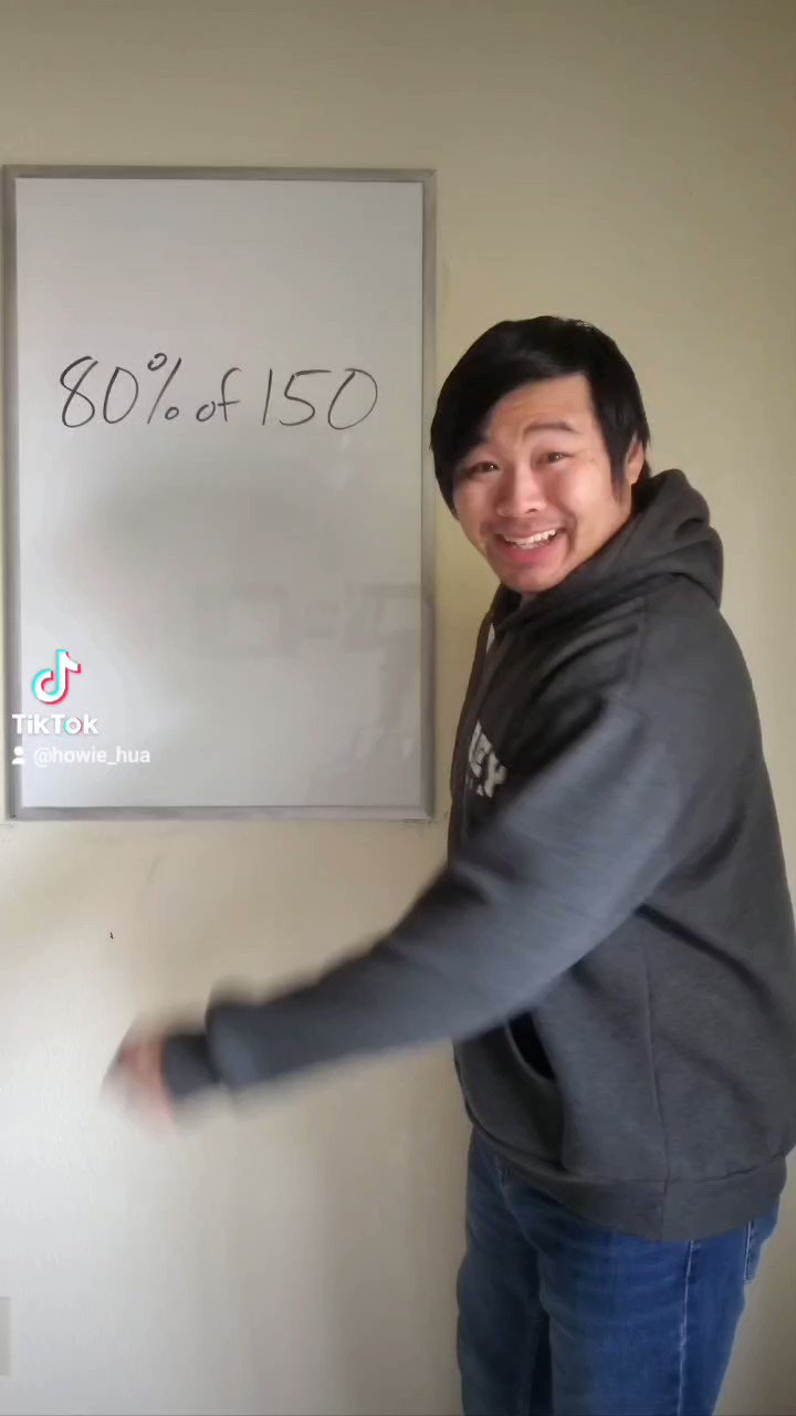 Howie Hua on Twitter "It's Mental Math Monday! How would you mentally calculate 80 of 150