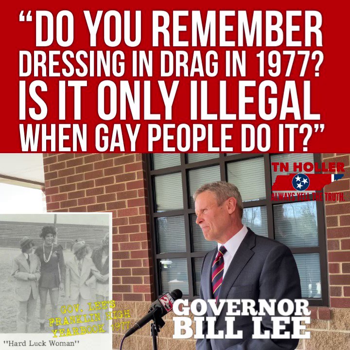 The Tennessee Holler on Twitter "👀 WATCH “Do you remember dressing in drag in 1977? Is it only