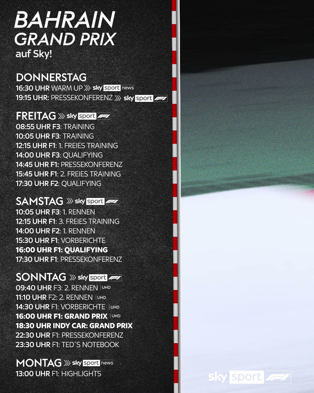 programm formel 1