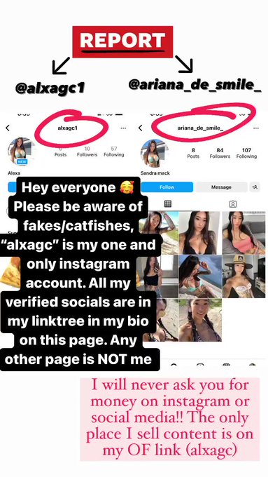 PSA: Please don’t get scammed by any fakes/catfish profiles ❤️. All my officals can be found here: https://t