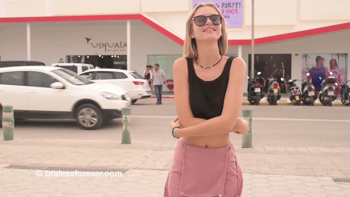 BralessGirlsTV on Twitter "Lana flashing in public! 😍 Watch this vid