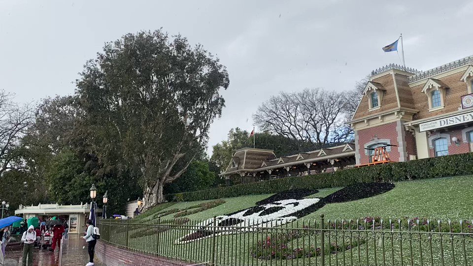 on Twitter "I was at Disneyland in the snow