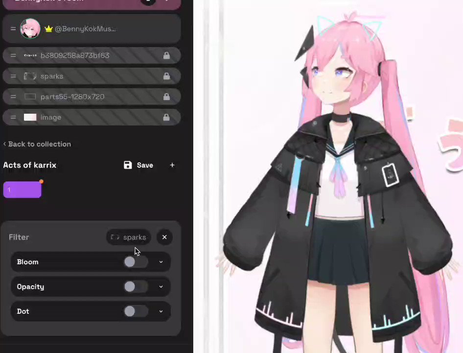 Playground for VTuber on Twitter "⭐"Bloom" up your stream with image