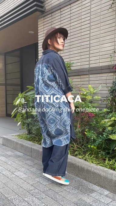 チチカカ ワンピース Aライン 総柄 ざっくりゆったりふんわり