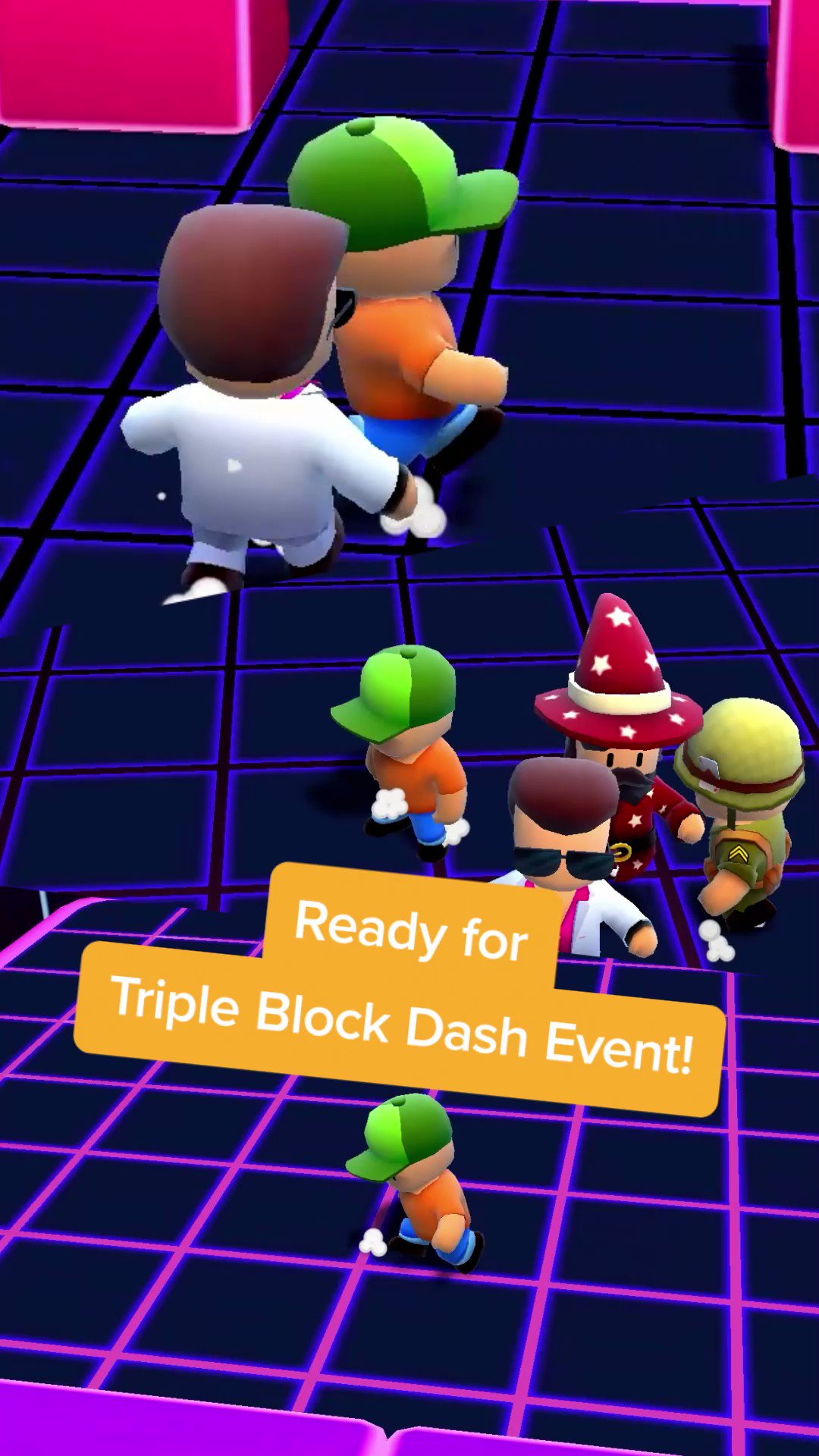 Stumble Guys on X: 🤩 Who's ready for the Triple Block Dash event? Three  times the jumping and dashing, three times the fun! 🤸‍♂️ Tag your friends  you plan to play with!