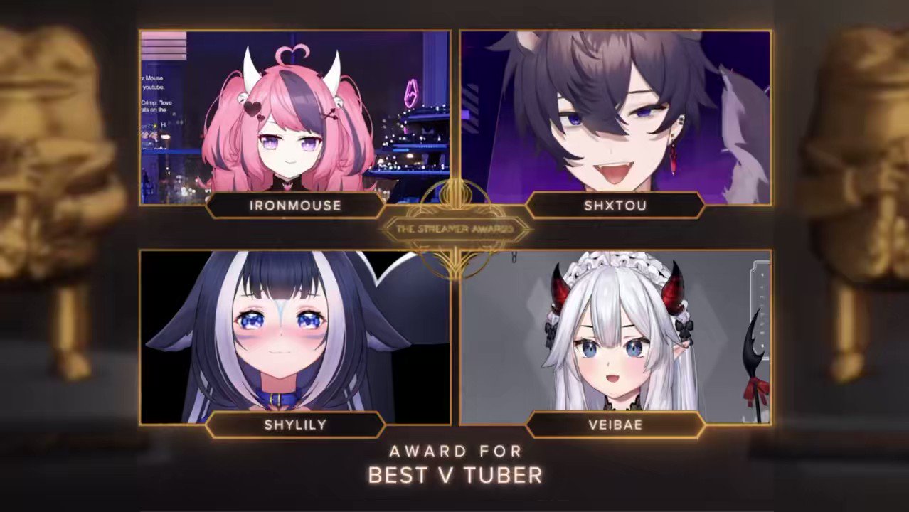 VTubers Everywhere as Streamer Awards 2023 Shortlist Revealed, Voting Opens