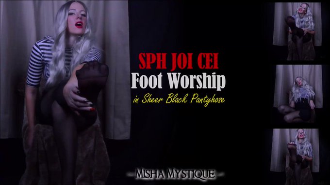 Just made another sale! SPH JOI Foot Worship in Black Pantyhose https://t.co/P2DqmJUNAV #MVSales https://t