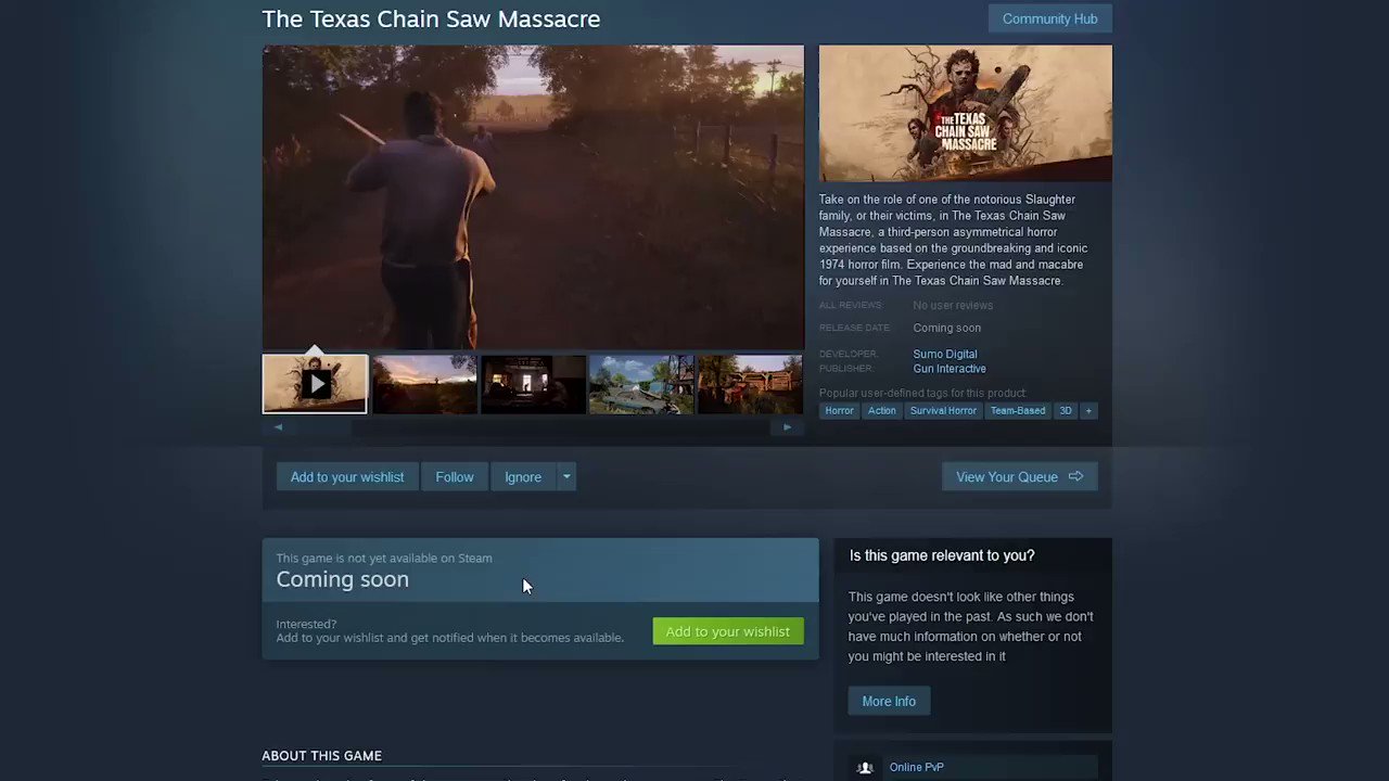The Texas Chain Saw Massacre no Steam