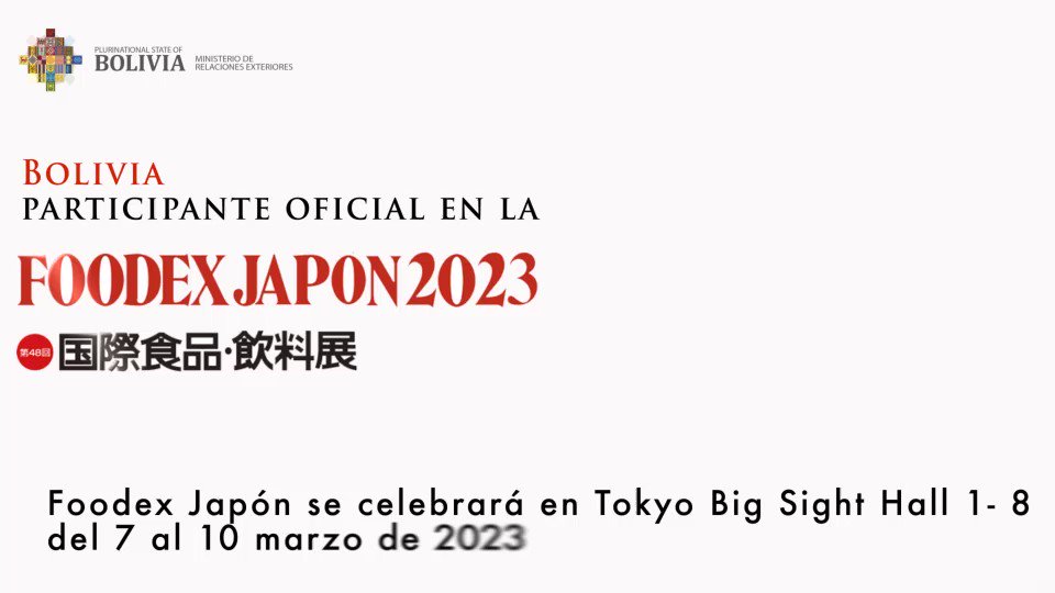Cancillería de Bolivia on Twitter: "🇧🇴🇯🇵Hoy se inauguró en Tokio la 48