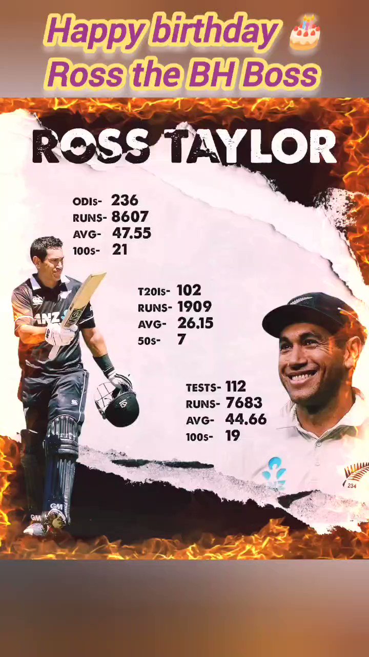 Ross Taylor | happy birthday |        