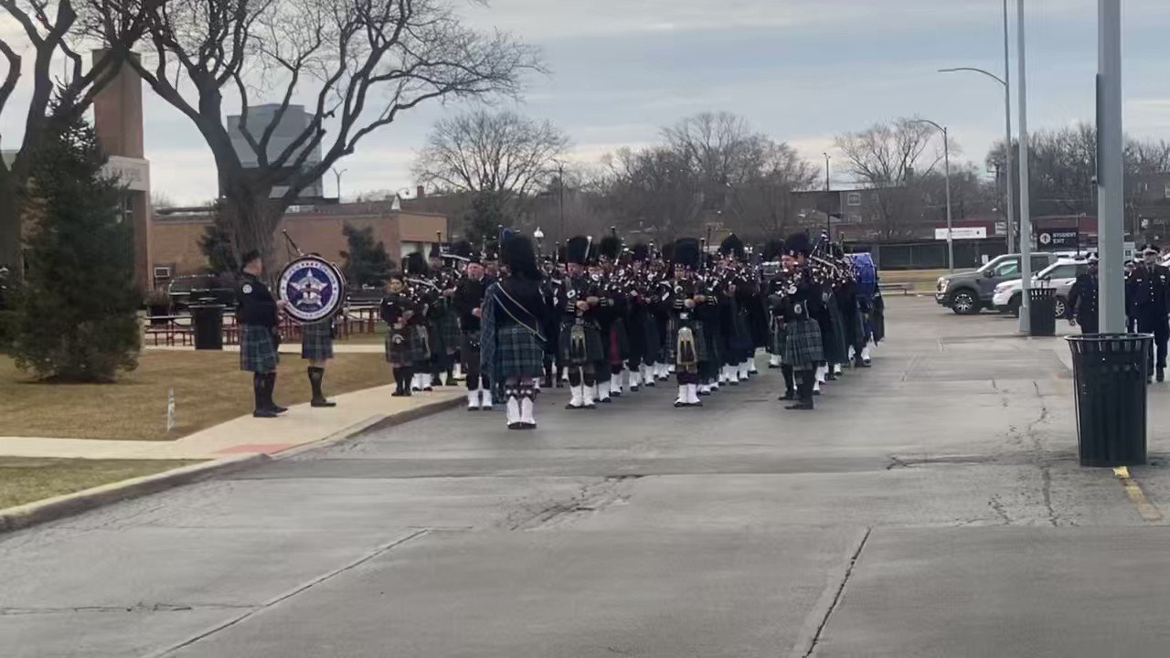 Mark Weyermuller on Twitter "Bagpipes prepare for arrival Fallen