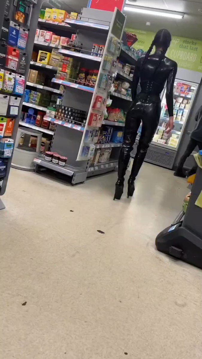 Play video: Preview of: Jpww10011 Love a Latex catsuit in public missstresslhush
