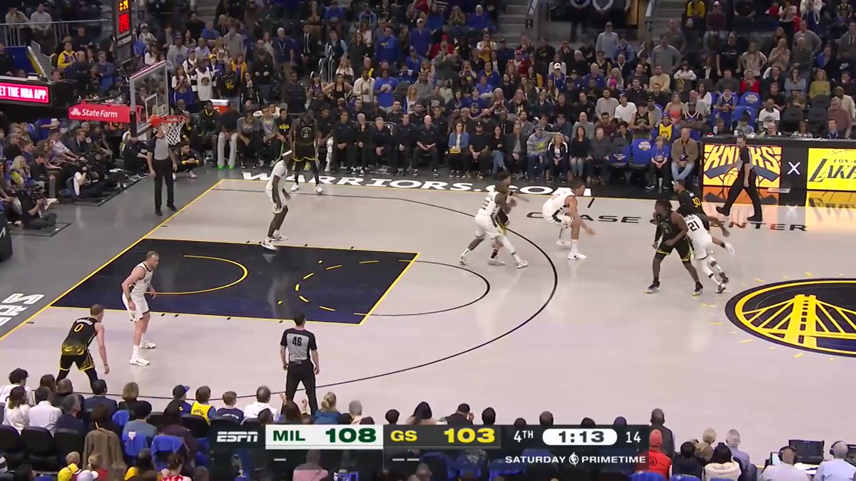 NBA on Twitter "STEPH. SPLASH. 2 POINT GAME ON ABC WITH A MINUTE TO GO"