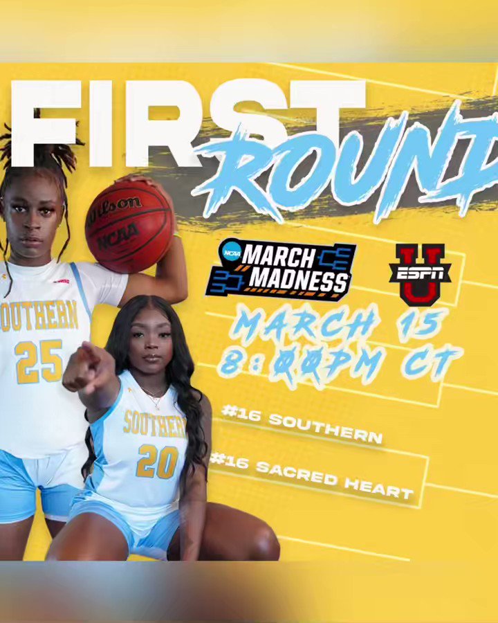 Tune in tonight on @ESPNU to watch our hometown #SWACChamps on their quest to be the 1st SWAC Women’s basketball program to win an NCAA tournament game! #GoJags 