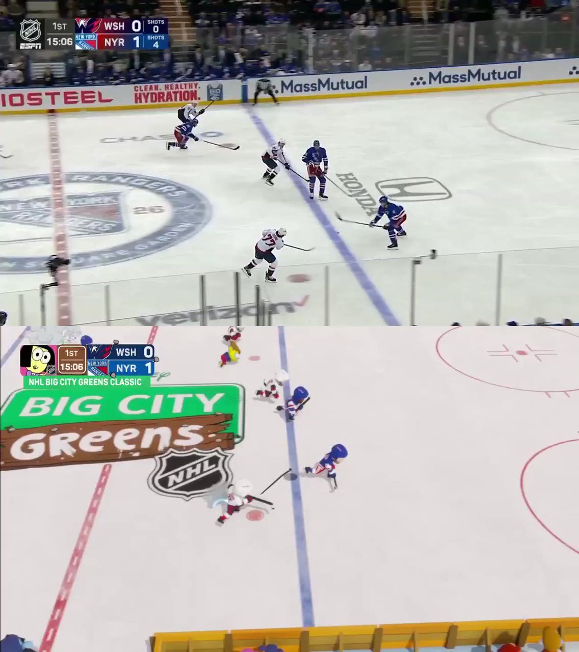 NHL Big City Greens Classic uses Beyond Sports tech for animated broadcast